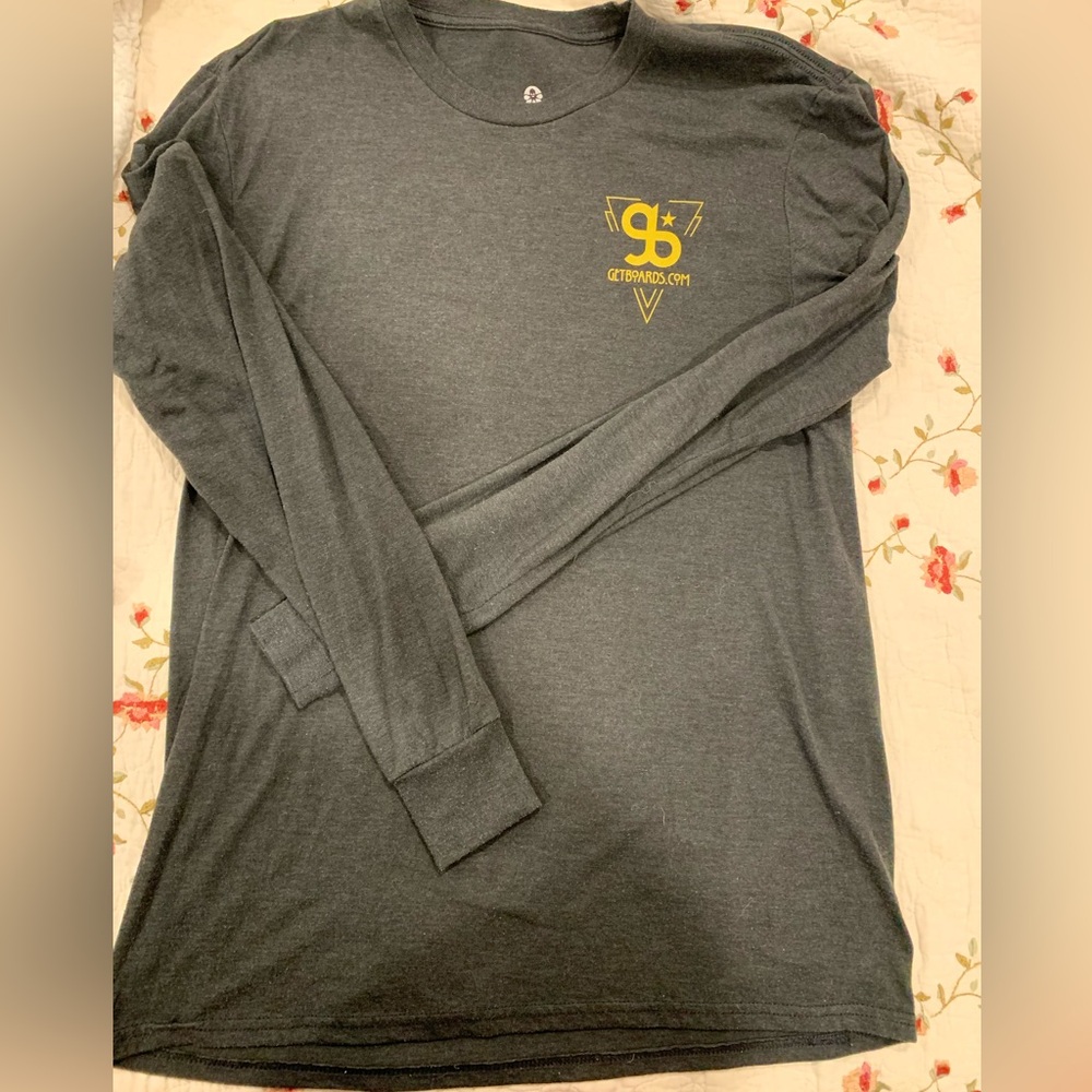 Gray Long Sleeve Shirt- GET BOARDS